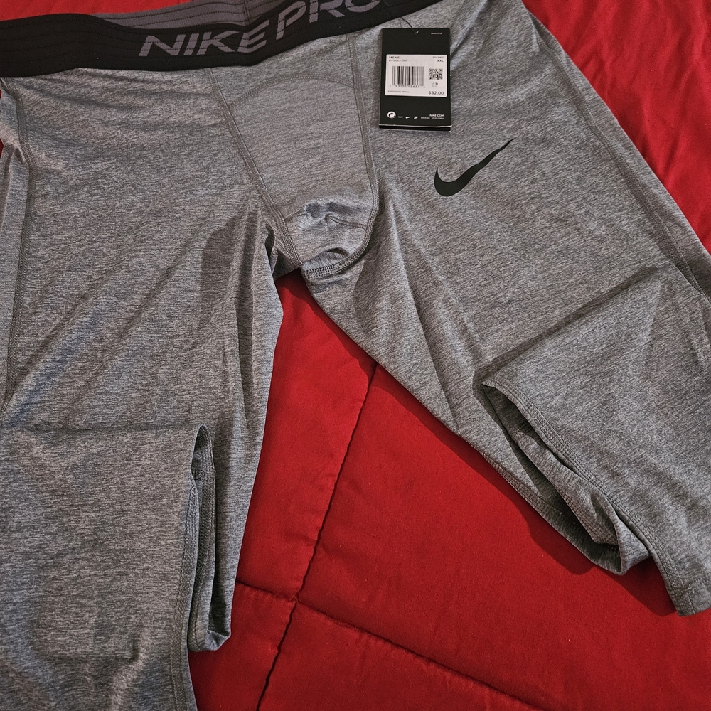 Nike Pro Gray Compression Leggings